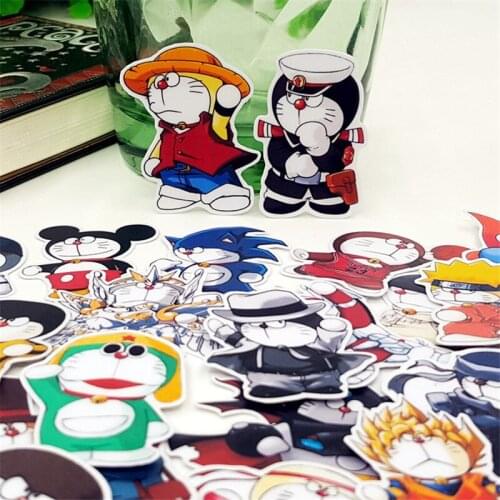 40 PCS New Anime, machine warrior, cat Paper Lable Stickers Crafts And Scrapbooking Decorative Sticker DIY Lovely Stationery