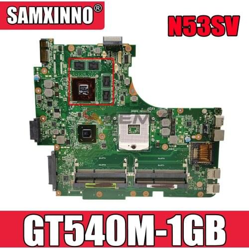 Akemy N53SV Laptop motherboard For Asus N53SV N53SN N53SM N53S N53 Test original mainboard GT540M-1GB