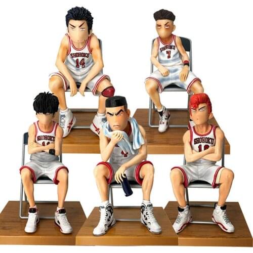 Anime SLAM DUNK Sakuragi Hanamichi Rukawa Kaede Akagi Takenori Mitsui Hisashi PVC Action Collectible Model Decorations Doll