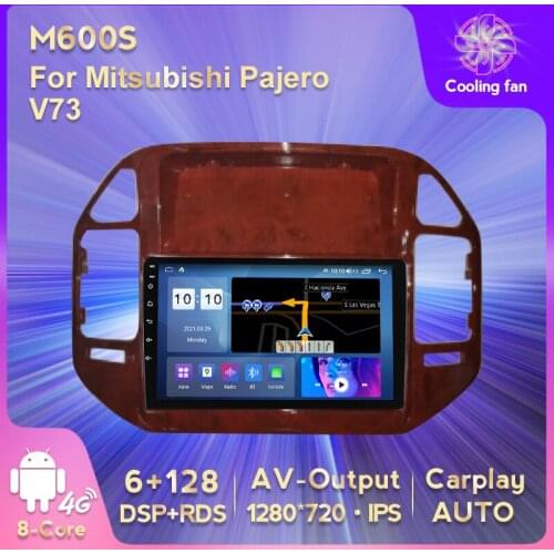 Android 11 6G+128G RDS DSP IPS Car Media Car Multimedia Player Car Audio For Mitsubishi Pajero V73 Multimedia Video Player
