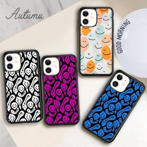 Smiley Phone Case for iPhone 11 12 Pro Max mini X XR XS SE 2020 5 6S 7 8 Plus Samsung Galaxy S8 S9 S10 Cover shell