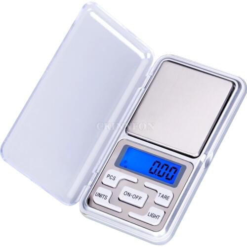 DHL 100pcs 500g/0.1g 0.01g Mini Precision Jewelry Scale LCD Display Scales Electronic High Precision Portable 200g 500g 0.1g
