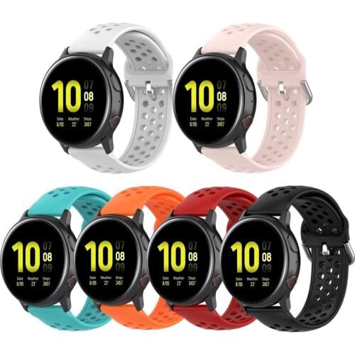 20mm 22mm Breathable Sport Bands Compatible for Samsung Galaxy Watch Active 2/Samsung Gear Sport/Amazfit Bip/VivoActive 3 Music