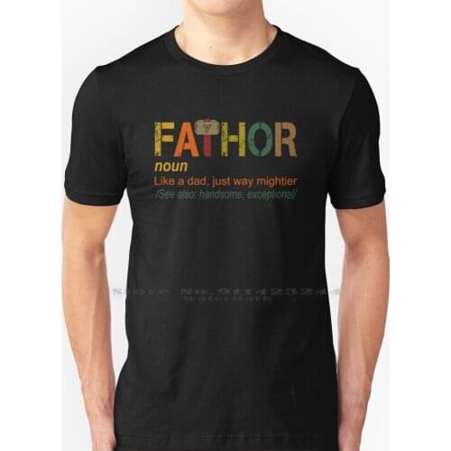 Fa-Like Dad Just Way Mightier Hero T Shirt 100% Pure Cotton Daddy Fathers Day Viking Fa Fa Definition Definition Like A Dad