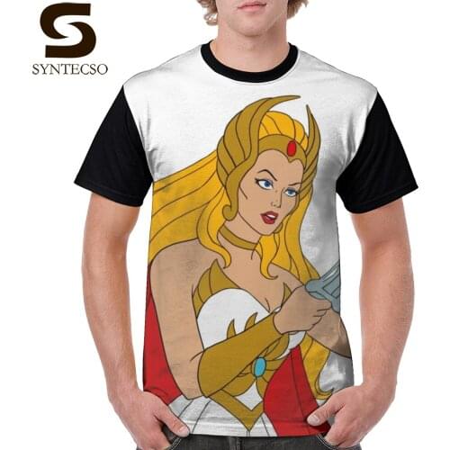 She Ra T Shirt She-ra Filmation Style T-Shirt 100 Polyester Streetwear Tee Shirt Cute Men Short-Sleeve Printed Big Tshirt