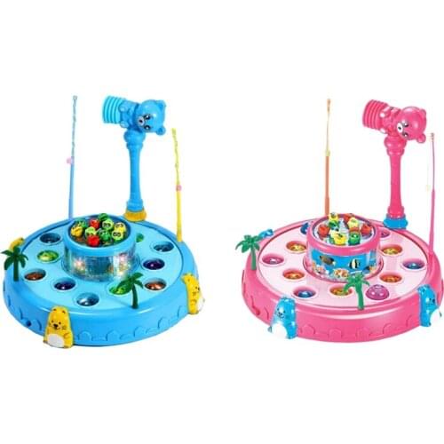 2-in-1 Interactive Whack a Mole Game Magnetic Fishing Toy for Toddlers-Learning Early Developmental Toy-Fun Gift