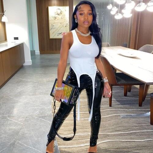 Ribbon Tank Top Solid Sexy Summer Basic Vest Sleeveless Skinny Tops Cropped Women Clothes Bodycon Harajuku Street Camis Crop Top