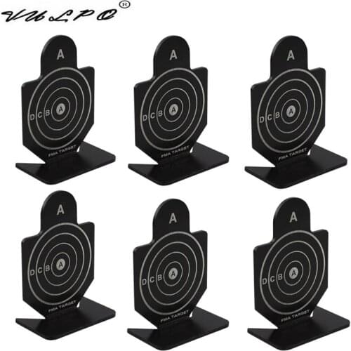 VULPO 6 Pcs/Pack Tactical Airsoft Shooting Metal Target Set Shooting Target Practice Accessories