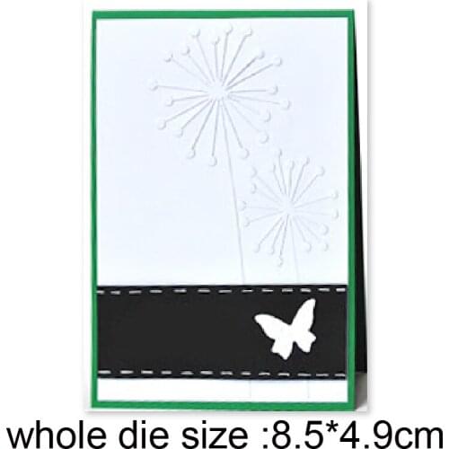 Metal cutting dies Dandelion butterfly cut die mold decoration Scrapbook paper craft knife mould blade punch stencils dies