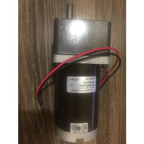 70jb10g1032 70jb15g1032 70jb18g1032 70jb20g1032 70jb25g1032 LINIX Gear reducer motor 63ZY24-40 70JB100G10 DC24V 40W 30r/min