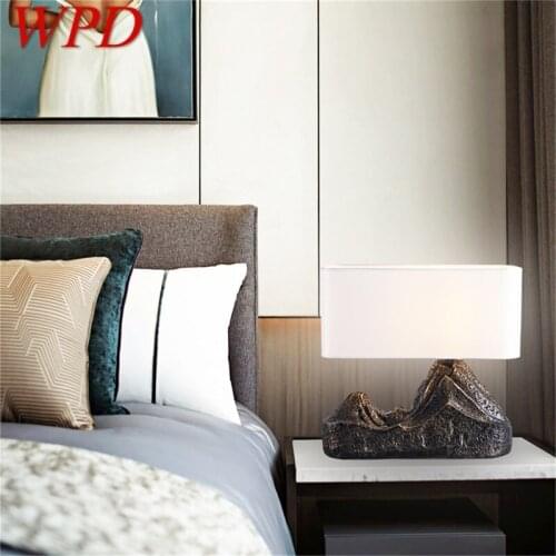 WPD Creative Resin Table Lamp Mountains Shade LED Decorative Desk Lighting for Home Bedside