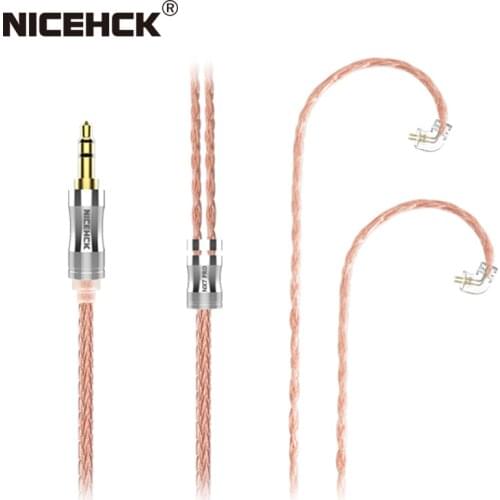 NiceHCK NX7 Pro Dedicated 16 Cores High Purity Copper Cable 3.5/2.5/4.4mm Plug 2Pin For NX7Pro/NX7/DB3/TFZ/AUGLAMOUR Universal