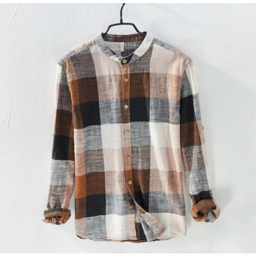 Qiyake Mens Linen Shirts