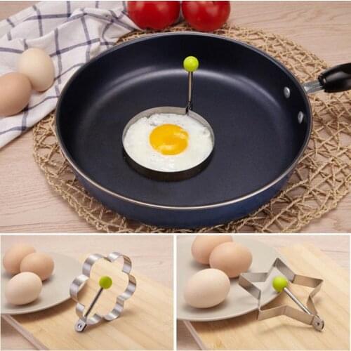 5 Style Fried Egg Pancake Mold Omelette Shaper Omelette Decoration Stainless Steel Frying Pan Fried Egg Mold Kitchen Accessories