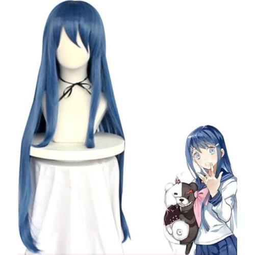 100CM Danganronpa Maizono Sayaka Long Wig Cosplay Costume Dangan Ronpa Heat Resistant Synthetic Hair Women Wigs