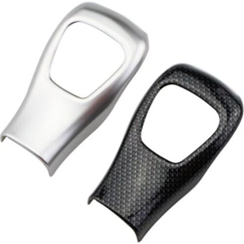 Foal Burning Car ABS Chrome Gear Shift Knob Protective Trim Head Knob Cover Sticker for Jeep Compass 2017 2018 Renegade 2015