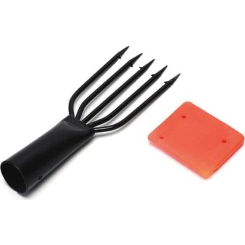 DYGYGYFFZ 1pcs Spring Steel Fishing Spear 3 4 5 Prong Spearhead Fork Harpoon Tip with Barbs Diving Spear Gun Head Fishing Tools