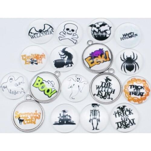 20pcs/lot Mix Halloween Style 2 Witch Pumpkin Dangle Charms DIY bracelet/necklace pendant hanging floating charm jewelry