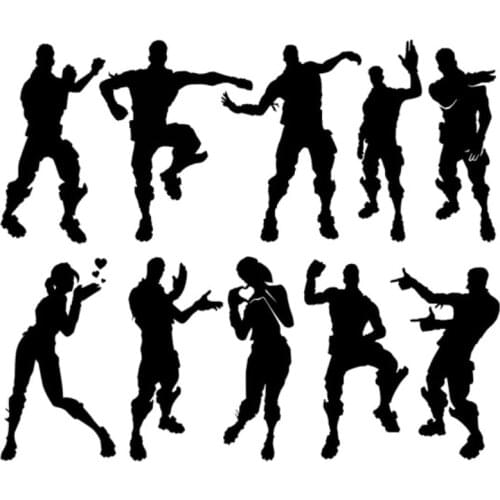 42*49 Cm Fortnite Large Solid Color Wallpaper Bedroom Wall Decoration Stickers Kids Personality Stylish and Simple Sticker