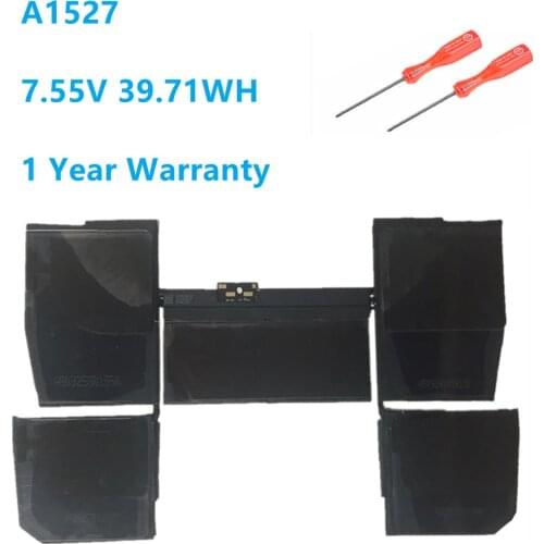 A1527 Laptop Battery For Apple Macbook Pro Retina 12" A1534 2015 2016 2017 Year MF855 MJY32 MK4M2 A1527 7.55V 39.71WH/5263mAh
