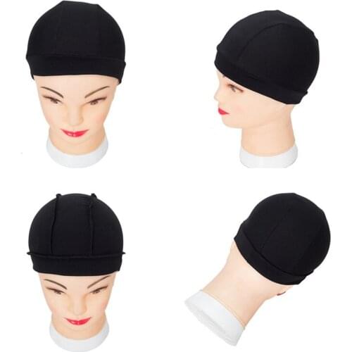 Free Shipping 3pcs Wig Cap Elastic Stocking Hairnets Wigs Liner Caps Weave Cap Invisible Hair Net Nylon Stretch Wig Net Cap