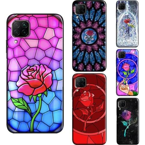 Stained Glass Rose Galaxys Case For Huawei P30 P20 P40 Pro Mate 10 20 Lite P Smart Z 2019 Nova 5T Honor 8X 9X 8A 10i