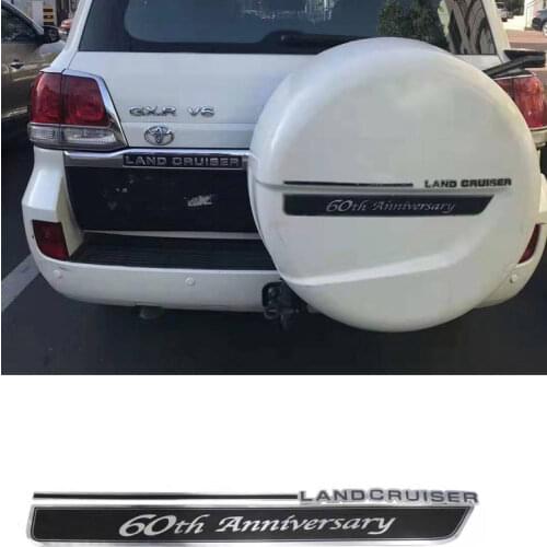 Rear Back Spare Tire Cover Trim Decoration Strip for Land Cruiser