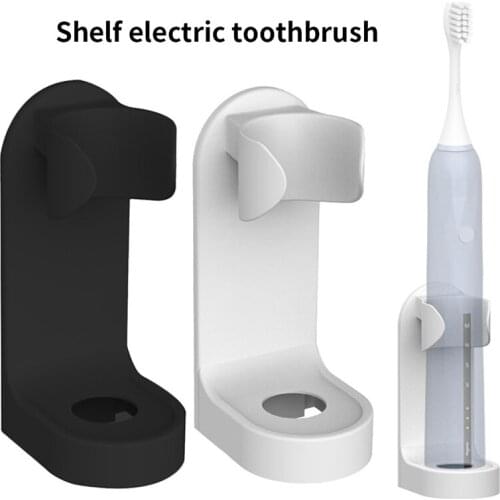 Electric Toothbrush Stand Rack Organizer Wall-Mounted Holder Traceless Space Saving Bathroom Accessories Toothpaste Attachment