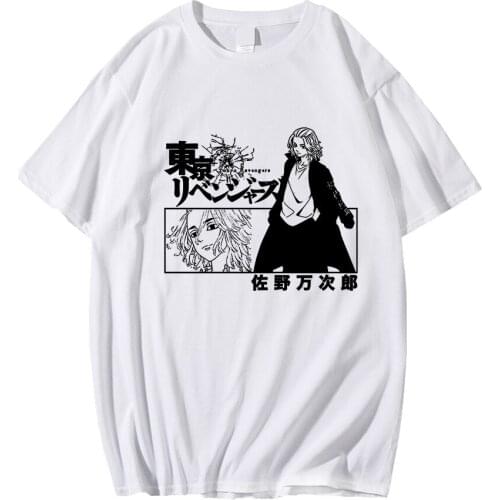Anime Tokyo Revengers T Shirt Shirt Men Kawaii Harajuku Summer Tops Tokyo Revengers Graphic Tees Cartoon Unisex T-shirt Male