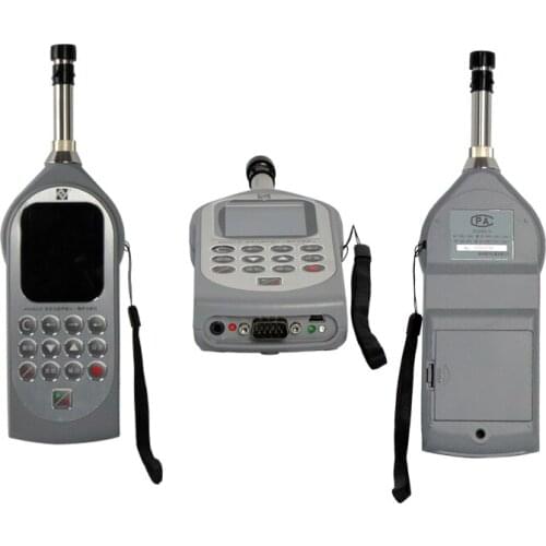 Decibel meter reader type 1 sound level meter calibrator display AWA6228+ with data logger stand analog