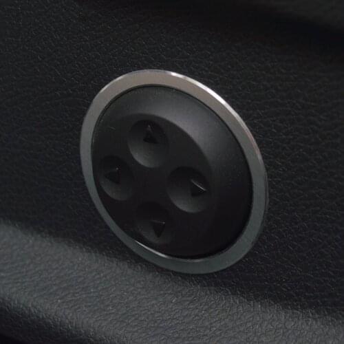 Seat Adjustment Ring Decoration Decals 2Pcs For Mercedes Benz C Class W205 GLC X253 2015-2018 Aluminium Alloy