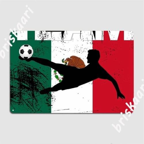 Mexico Footballs Team Metal Signs pub Bar Cave Retro Plates Tin sign Posters