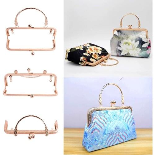 Metal Kiss Lock Clasp For DIY Purse Metal Bag Hardware Fitting