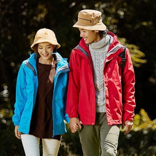 Rax Men Women Softshell Winter Waterproof Hiking Jacket Outdoor Hiking Jacket Windbreaker 3 in1 Softshell Jacket Fleece Jackets