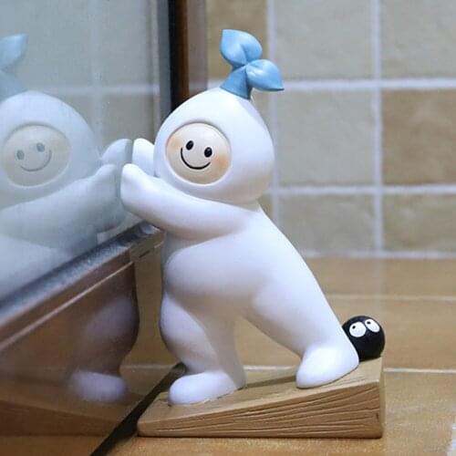 Cute Cartoon Wedges Doorstop Anti-slip Silicone Door Stoppers for Bedroom Bathroom Kids Baby Protect Home Supplies