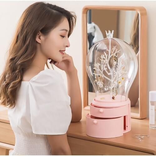 Jewelry Storage Racks 2020 New Plastic Bulb Shape Jewelry Storage Rack Necklace Earrings Holder Display Stand Storage jewelry