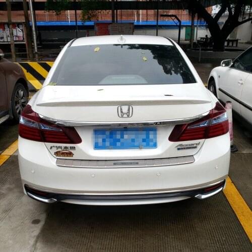High quality ABS spoiler For Honda Accord 2014 2015 2016 2017 Rear wing primer or black or white DIY car spoiler For Accord