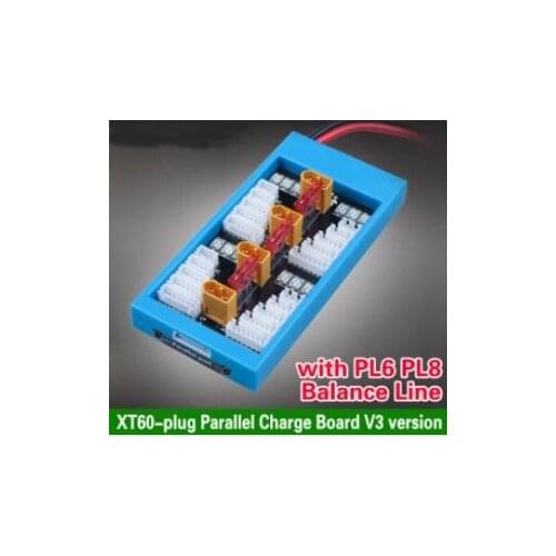 XT60-plug Parallel Charge Board/ Li-battery Charging Board - V3 version with PL6 PL8/ JST-XH Balance Line