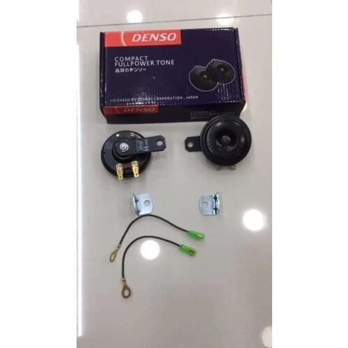 10 set For DENSO Car air horn Disc shape waterproof niversal Interface Original Quality 12V CAR Toyota HONDA free shipping