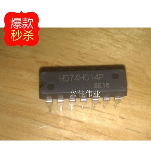 10PCS [ New original authentic] 74HC14 SN74HC14N HD74HC14P DIP14 new spot
