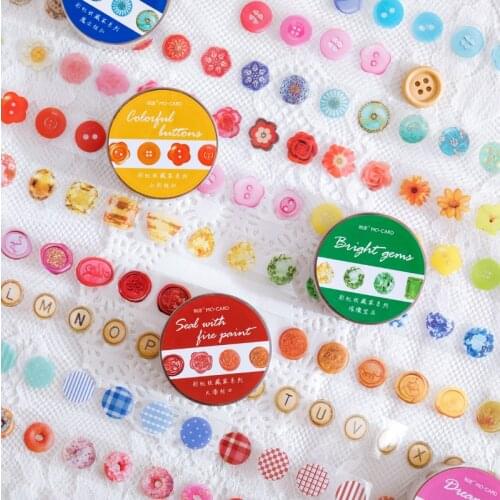 15mmx3m Cute Rainbow Wax Flower PET Masking Washi Tape Decorative Journal Scrapbooking Planner Stickers Aesthetic Stationery