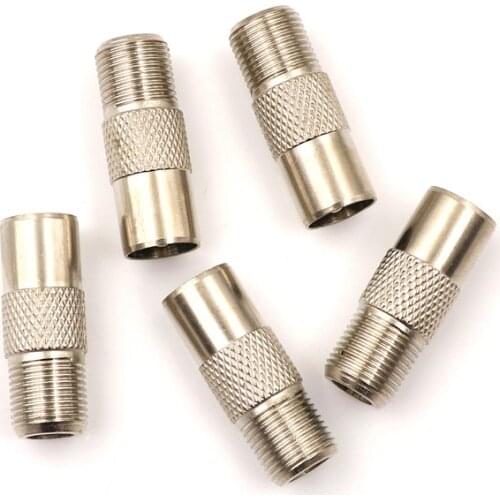 5Pcs26mm F Type Female Jack To TV PAL Female Jack RF Coaxial Adapter Connector