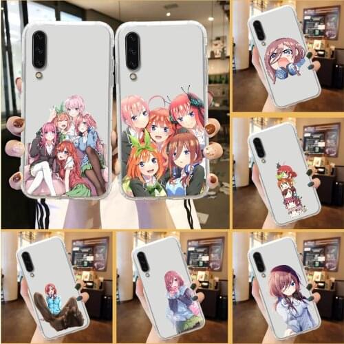 Nakano miku Anime Phone Case For Samsung Galaxy A 3 5 7 8 10 20 21 30 40 50 51 70 71 E S 2016 2018 4G transparent painting