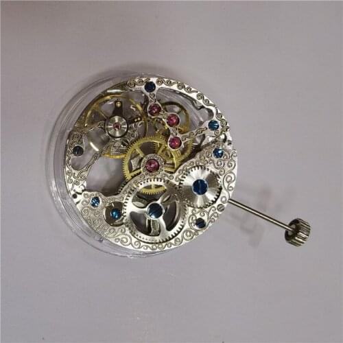 Hollow Out Movement 17 Jewels Hand Winding Watch Movement For ETA 6498/6498-1 Mechanical Movement 18000 Beats Watch Repair