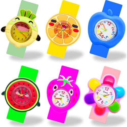 Fashion Apple Watch Children Birthday Gift Silicone Candy Color Childrens Watches Girls Boys Kids Quartz Watch Baby Toy Clock