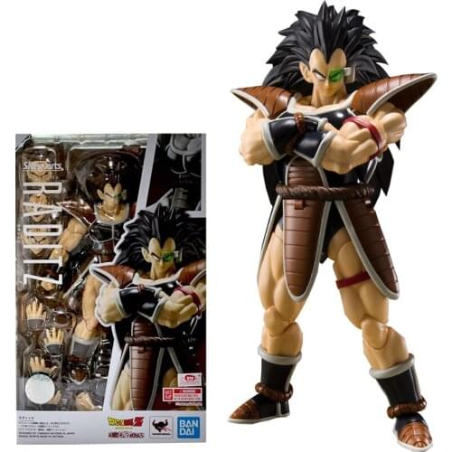 BANDAI Original Gragon Ball Z SHF Raditz Action Figure Anime Super Saiyan Toys