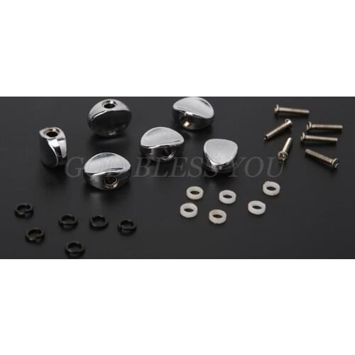 6Pcs Guitar Tuning Pegs Accessories Replacement Guitar Tuners Machine Head Metal Buttons Tuning Pegs Parts Drop Shipping