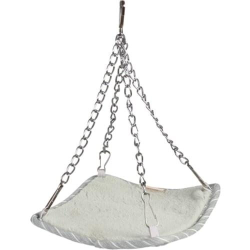 37MB Small Pet Hammock Hamster Rodent Square Cage House Mini Hanging Bird Nest Bed