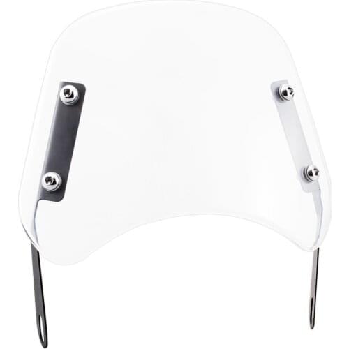 Moto Vintage Headlight Windshield Clear Instrument Visor Wind Deflector For Harley XL Cafe Racer Bobber 5 - 7" Victory Classic