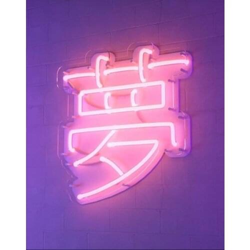 Neon Sign For Chinese Meng Dream Commercial Club Home Lamp Restaurant Art Japanese Room Decor Wall Light Impact Attract Light